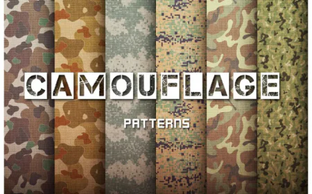 Vector pattern ngụy trang, camouflage pattern, trang phục ngụy trang tải miễn phí