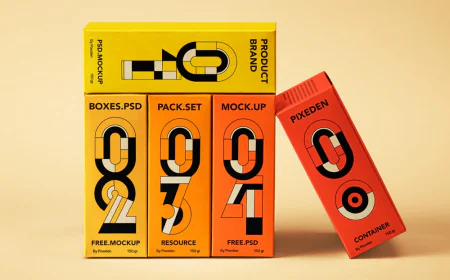 Mockup PSD Hộp sản phẩm share miễn phí