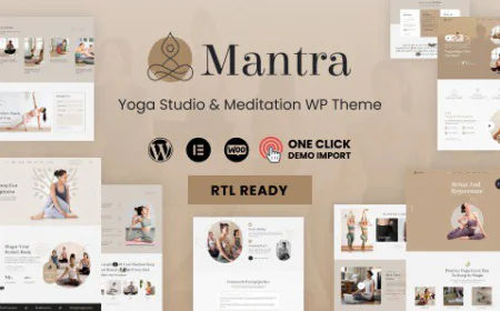 Mantra v1.0.5 - Chủ đề WordPress về Yoga Fitness