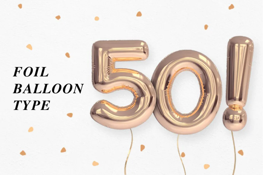 Text kiểu bóng bay, foil balloon type share miễn phí