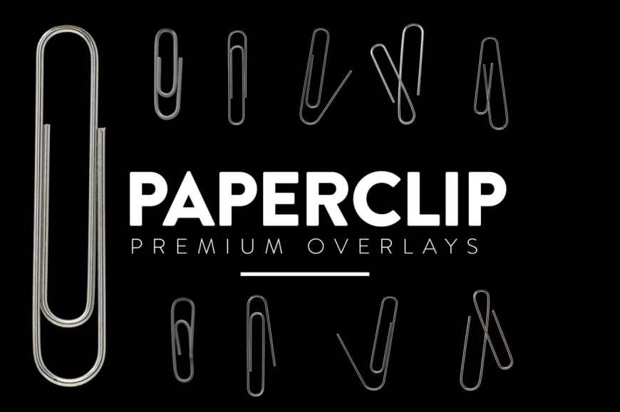 Kẹp giấy overlay PNG, Paper clip overlays share miễn phí