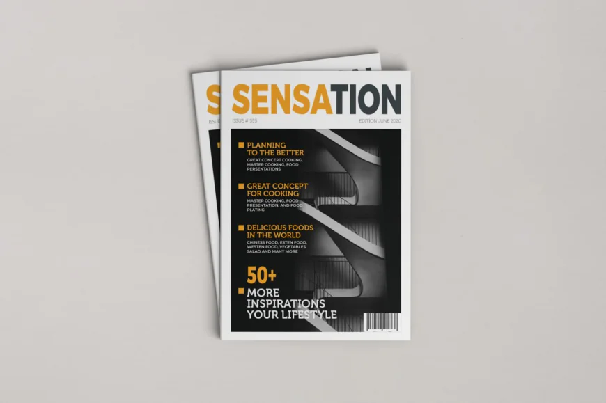 Mockup Tạp chí, Magazine, news share miễn phí